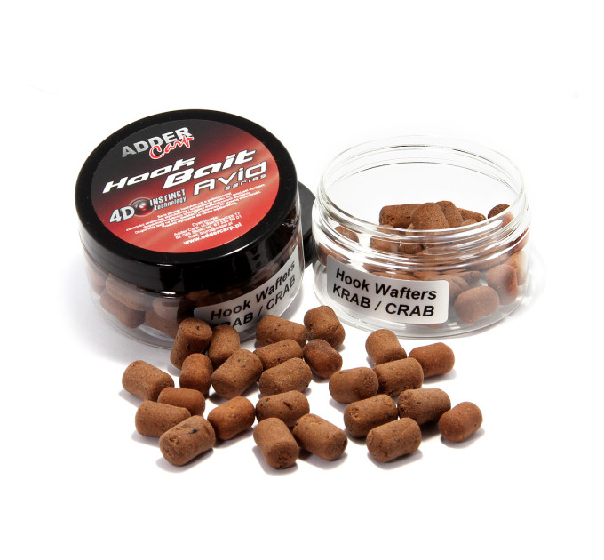 Бойлы Hook Waftes Adder Carp Avid Dambell 10/14mm 90ml CRAB / Краб