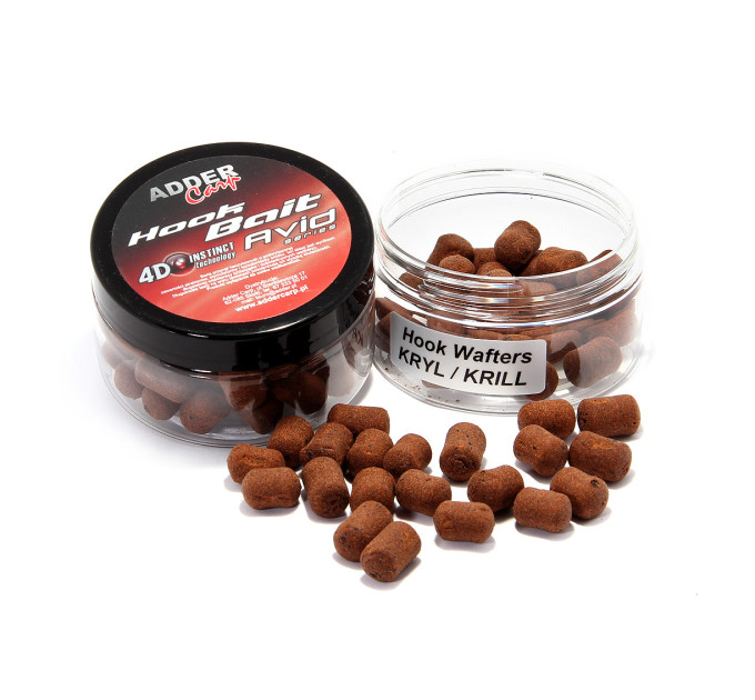 Бойлы Hook Waftes Adder Carp Avid Dambell 10/14mm 90ml KRILL / Криль