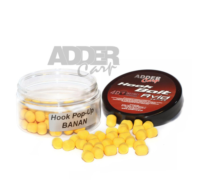 Бойлы Adder Carp Hook Boilies Avid Pop-Up Dumbell 8/10 mm Banan / Банан