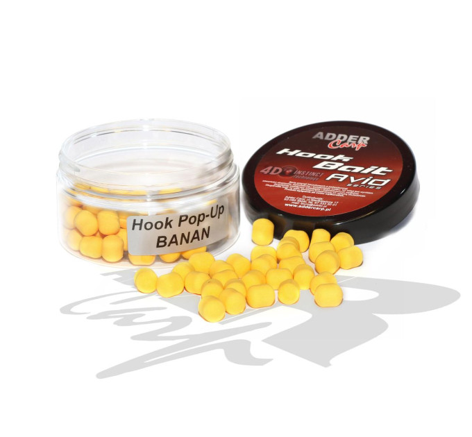 Бойлы Adder Carp Hook Boilies Avid Pop-Up Dumbell 8/10 mm Banan / Банан