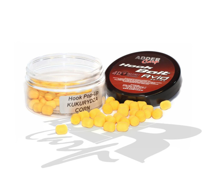 Бойлы Adder Carp Hook Boilies Avid Pop-Up Dumbell 8/10 mm Corn / Кукуруза