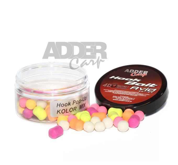 Бойлы Adder Carp Hook Boilies Avid Pop-Up Dumbell 8/10 mm Color MIX / Колор микс
