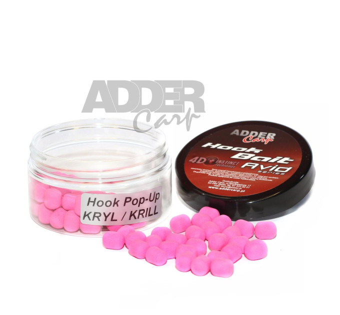 Бойлы Adder Carp Hook Boilies Avid Pop-Up Dumbell 8/10 mm Krill / Криль