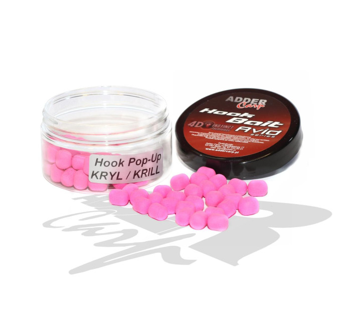 Бойлы Adder Carp Hook Boilies Avid Pop-Up Dumbell 8/10 mm Krill / Криль