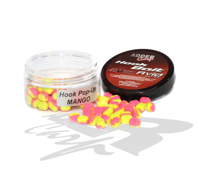 Бойлы Adder Carp Hook Boilies Avid Pop-Up Dumbell 8/10 mm Mango / Манго