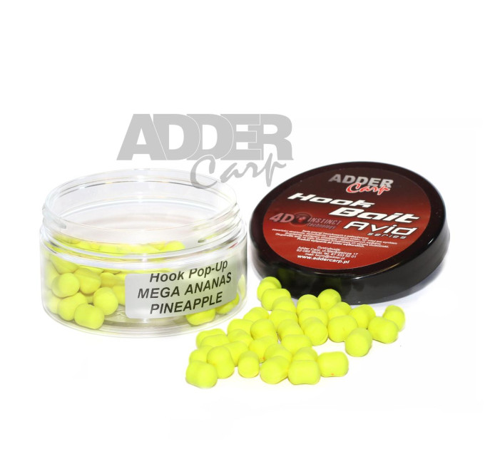 Бойлы Adder Carp Hook Boilies Avid Pop-Up Dumbell 8/10 mm Mega Ananas / Мега Ананас