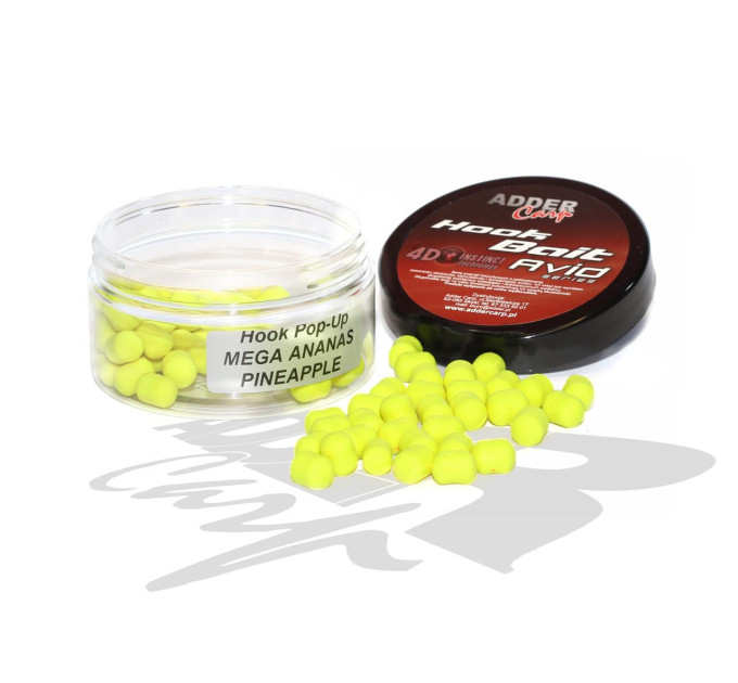 Бойлы Adder Carp Hook Boilies Avid Pop-Up Dumbell 8/10 mm Mega Ananas / Мега Ананас