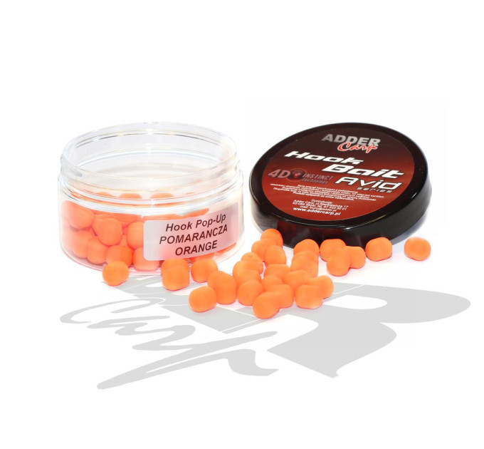 Бойлы Adder Carp Hook Boilies Avid Pop-Up Dumbell 8/10 mm Orange / Апельсин