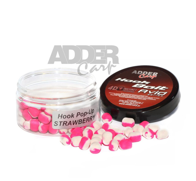 Бойлы Adder Carp Hook Boilies Avid Pop-Up Dumbell 8/10 mm Strawberry / Клубника