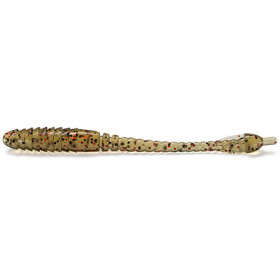 Силікон FishUp ARW Worm 2" (12pcs.), #045 - Green Pumpkin/Red &Black