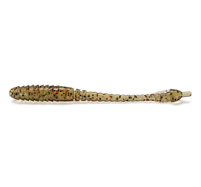 Силікон FishUp ARW Worm 2" (12pcs.), #045 - Green Pumpkin/Red &Black