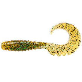 Силікон FishUp Fancy Grub 1" (12pcs.), #036 - Caramel/Green & Black