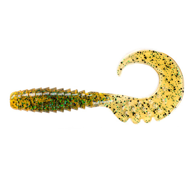 Силікон FishUp Fancy Grub 1" (12pcs.), #036 - Caramel/Green & Black