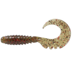 Силікон FishUp Fancy Grub 2.5" (10pcs.), #045 - Green Pumpkin/Red & Black