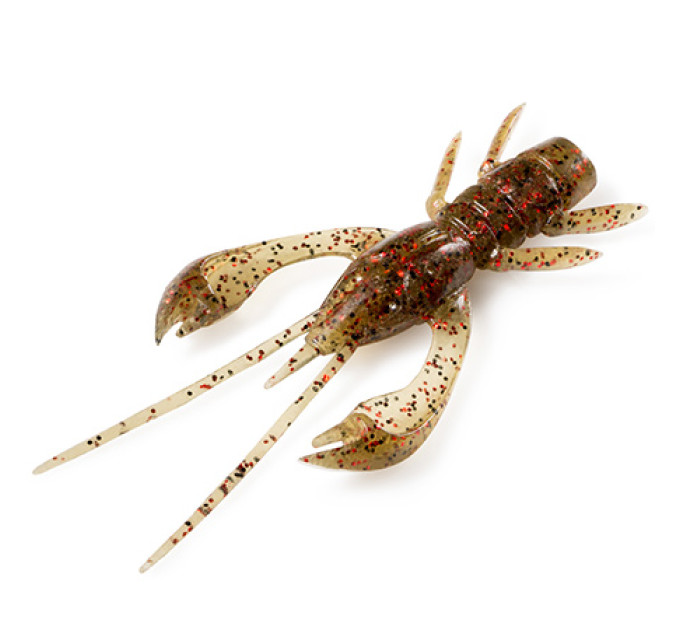 Силікон FishUp Real Craw 1.5" (10pcs.), #045 - Green Pumpkin/Red & Black
