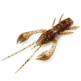 Силикон FishUp Real Craw 2" (7pcs.), #045 - Green Pumpkin/Red & Black