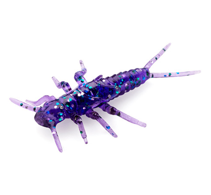 Силікон FishUp Stonefly 0.75" (12pcs.), #060 - Dark Violet/Peacock & Silver