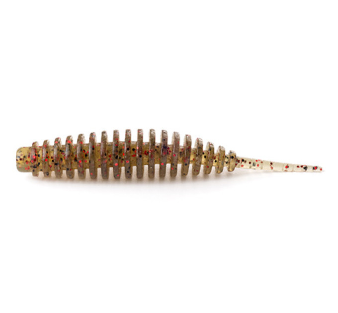 Силикон FishUp Tanta 1" (12pcs.), #045 - Green Pumpkin/Red & Black