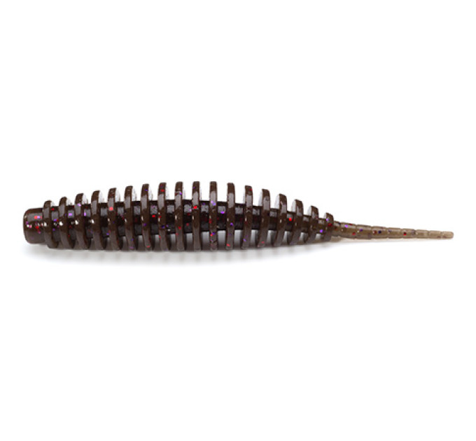 Силикон FishUp Tanta 1" (12pcs.), #050 - Green Pumpkin Brown/Red & Purple