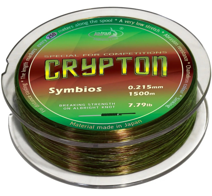 Волосінь Katran Crypton Symbios 1000m (camo-neon) 0.331mm 17.5lb/7.94 kg