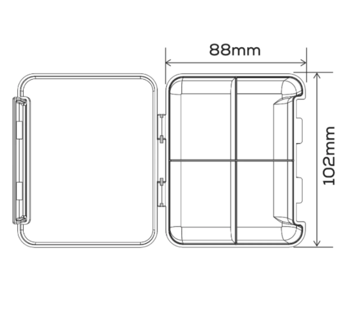 Коробка GC G.Carp Mini Box 4 section
