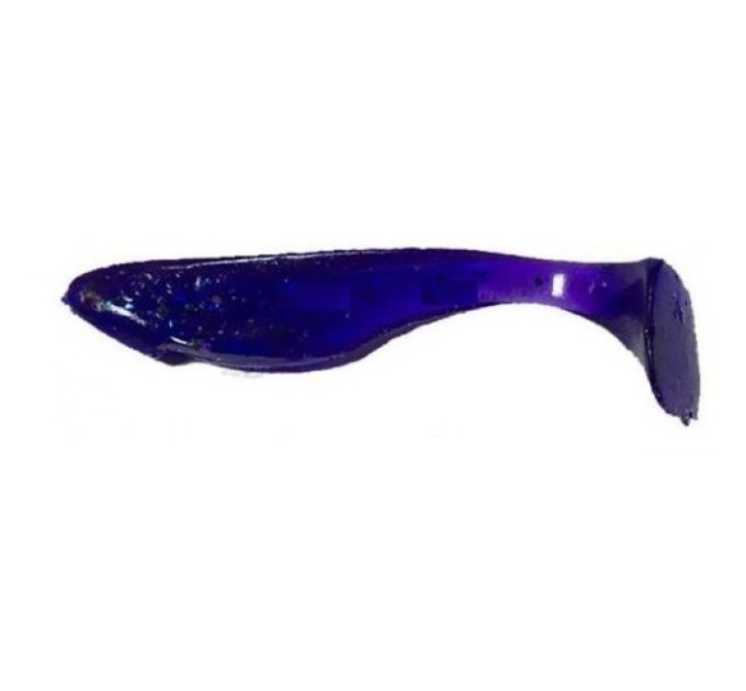 Силикон FishUp Wizzy 1.5" (10pcs.), #060 - Dark Violet/Peacock & Silver