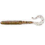 Силикон FishUp Vipo 3.6" (8pcs.), #045 - Green Pumpkin/Red & Black