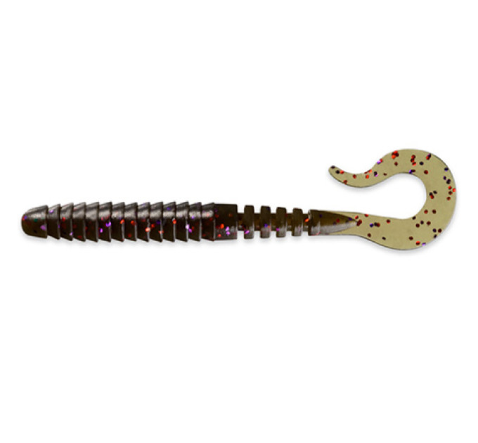 Силикон FishUp Vipo 3.6" (8pcs.), #050 - Green Pumpkin Brown/Red & Purple