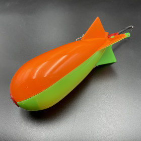 Ракета для прикормки Spomb L салатово-помаранчевий