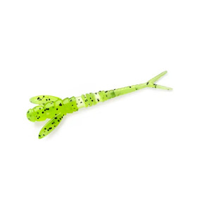 Силикон FishUp Flit 1.5" (10pcs.), #055-Chartreuse/Black