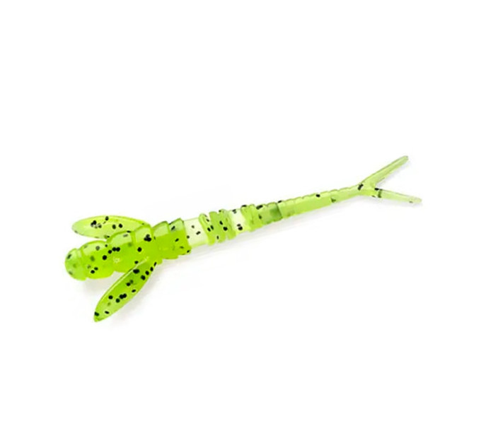 Силикон FishUp Flit 1.5" (10pcs.), #055-Chartreuse/Black