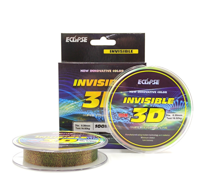 Волосінь ECLIPSE Invisible 3D 100 m 0.25 mm