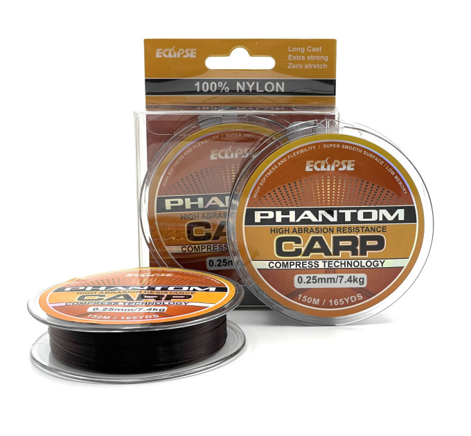 Леска ECLIPSE Phantom Carp Sinking Brown 150m 0.35mm