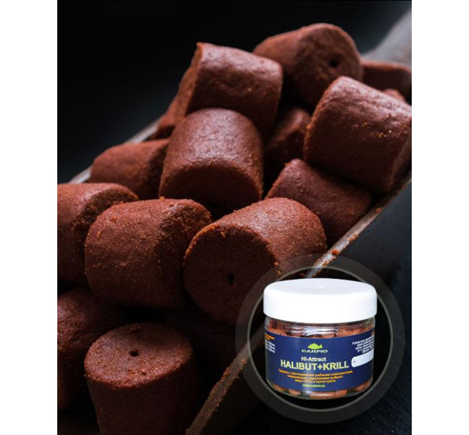 Пеллетс CARPIO Hi-Attract Halibut Krill 20 mm 0.17 кг