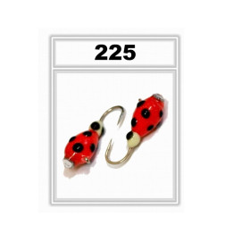 Мормышка Bravo Fishing 1140-225 Капля с ушком краш. (обмазка с камнем) 4,0 мм 0,99 гр. 225