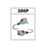Мормышка Bravo Fishing 1140-286Р Капля с ушком крашеная 4,0 мм 1,05 гр. 286Р з фосфором и камнем