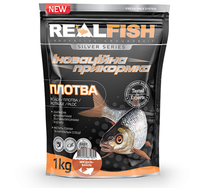Прикормка Real Fish ПЛОТВА МИНДАЛЬ-ВАНИЛЬ