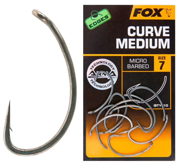 Крючок FOX Edges Armapoint Curve Shank Medium №6