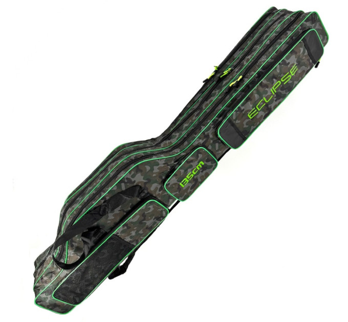 Чехол для удилищ ECLIPSE 2502 1.50м каркасный, камуфляж рипстоп с черными вставками, 3 секции