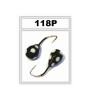 Мормышка Bravo Fishing 1535-118P Чесночинка с отверстием крашеная 3,5 мм 0,83 гр. 118P