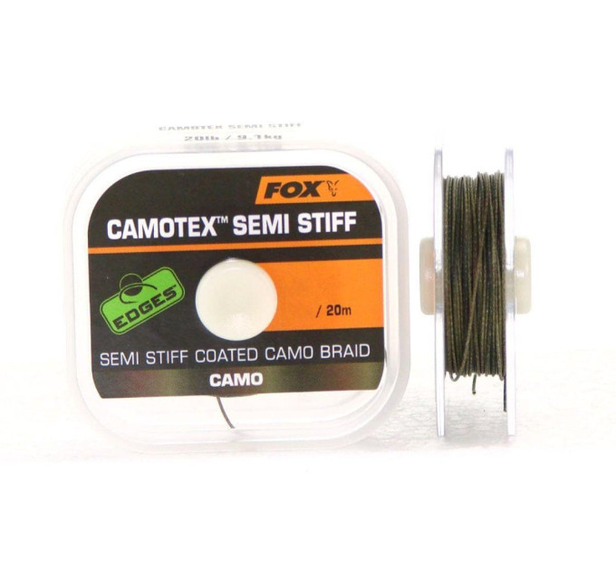 Поводковый материал FOX Camotex Semi Stiff 35lb