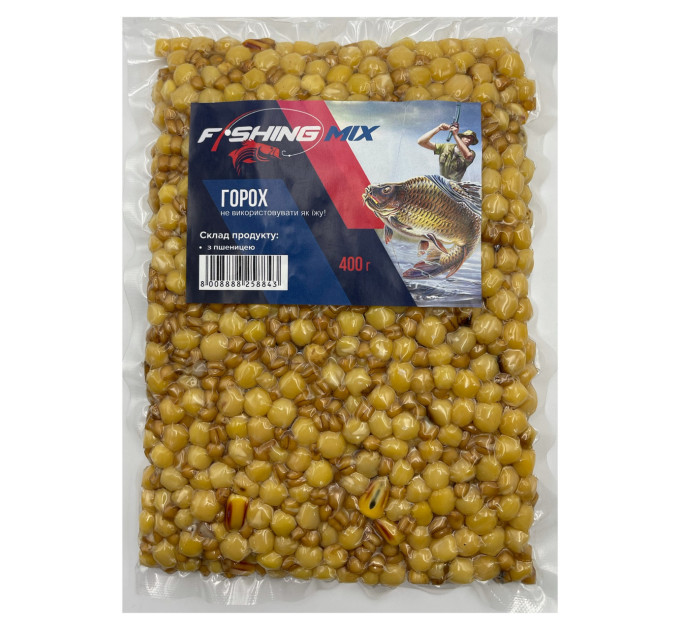 Зерносмесь FISHING MIX горох натуральный с пшеницей 400 гр