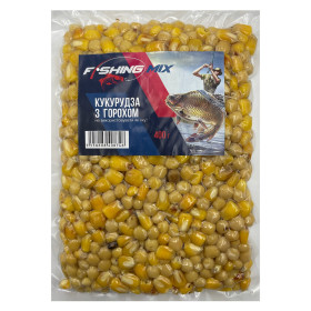 Зерносмесь FISHING MIX кукуруза и горох натурал 400 гр