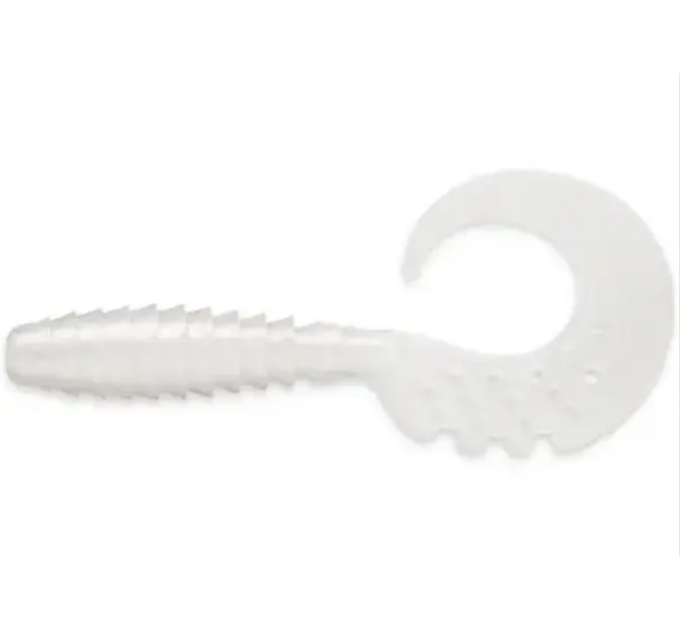 Силикон FishUp Fancy Grub 2.5" (10pcs.), #081 - Pearl