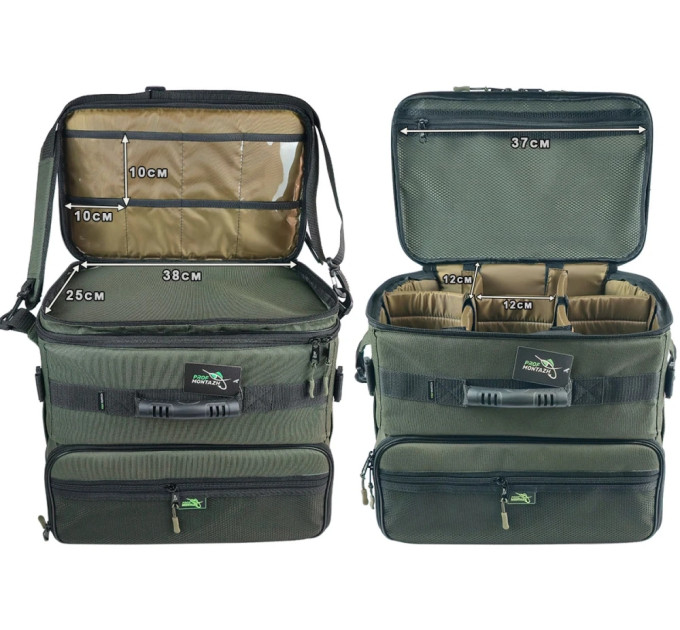 Сумка Проф Монтаж Combo-Bag на 2 отсека для карповой и фидерной ловли