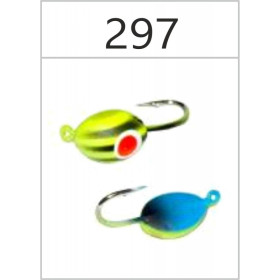 Мормышка Bravo Fishing 2130-297 Плавунец с ушком крашеная 3,0 мм 0,45 гр. 297