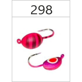 Мормышка Bravo Fishing 2140-298 Плавунец с ушком крашеная 4,0 мм 0,85 гр. 298
