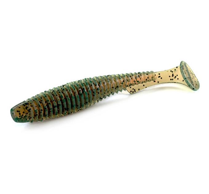 Силікон FishUp U-Shad 4" (8pcs.), #019 - Motor Oil/Red