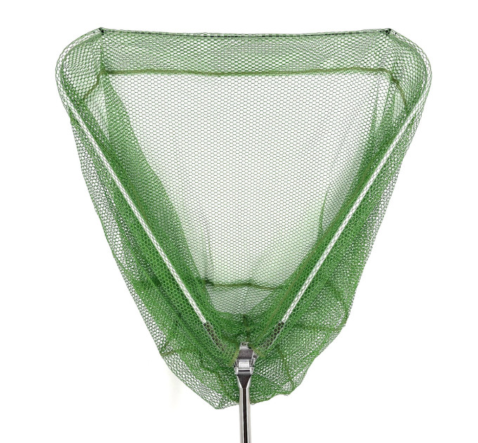 Подсак BREEZE CS-260210-JW треугольный 60см, зеленая прорезиненная сетка, круглая метал телескоп ручка