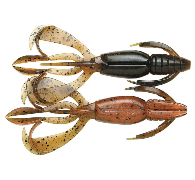 Силікон Keitech Crazy Flapper 2" (8 шт/уп) к:#438 Green Pumpkin Fire